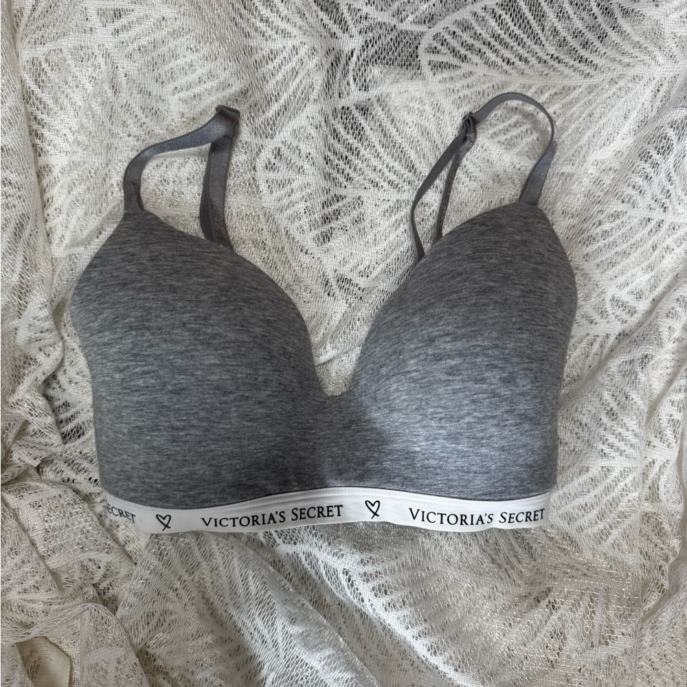 Victoria's Secret Gray Wireless Bra